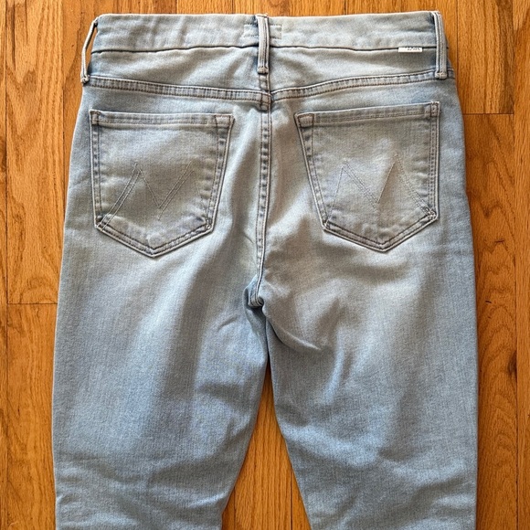 MOTHER sz 27 The Looker When in Rome Light Wash Skinny Jeans great condition - Picture 6 of 12